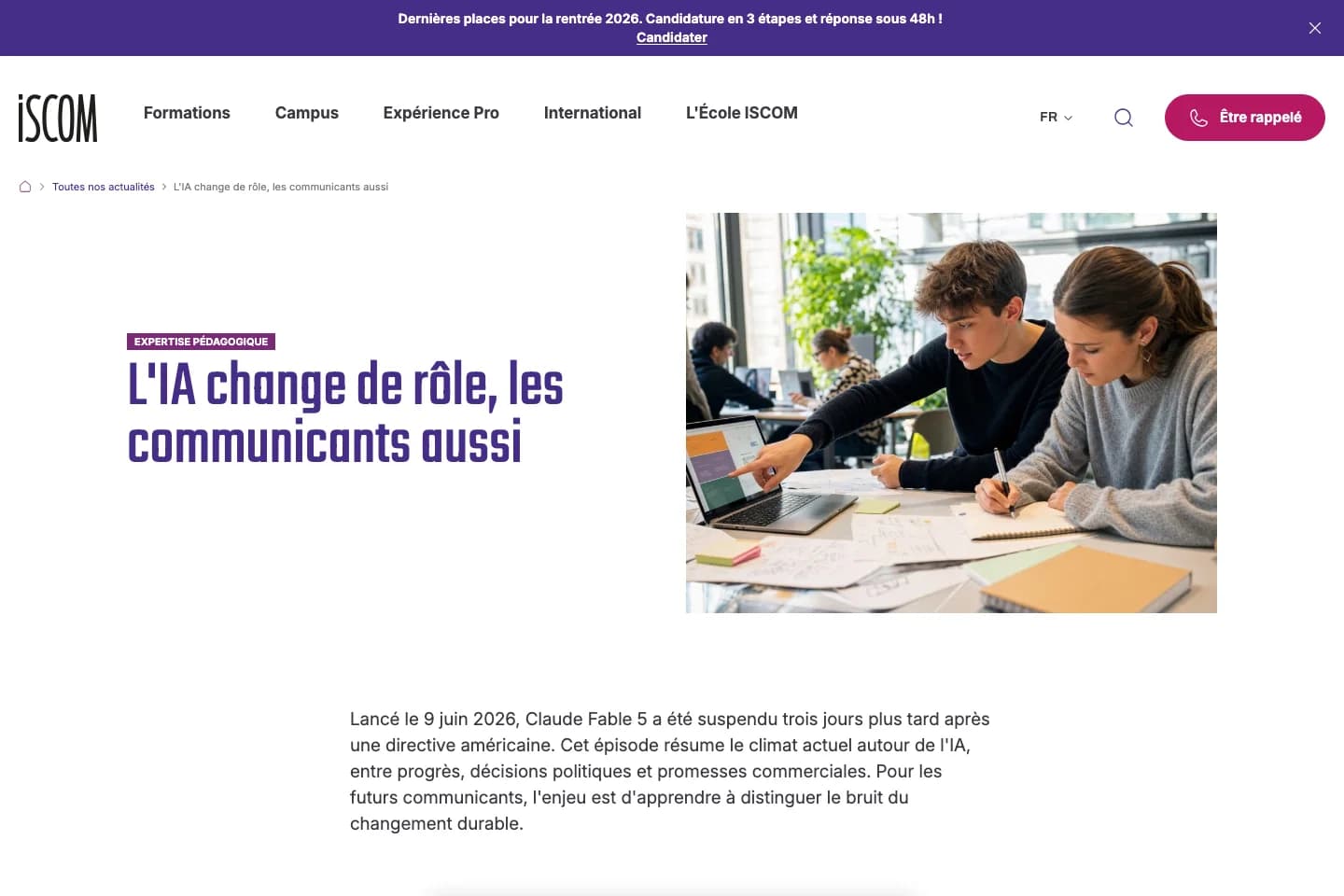 Article public : titre et mise en page vérifiés le 8 septembre 2026.